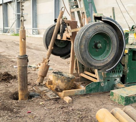 Exploratory holes & sampling