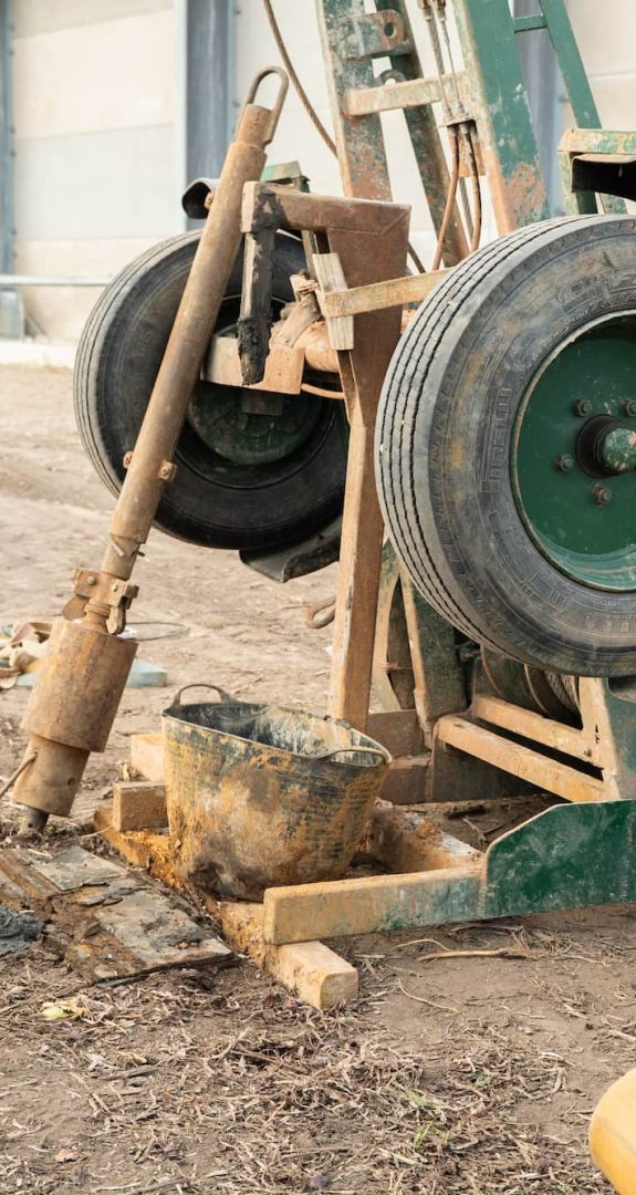 Exploratory holes & sampling